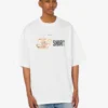 Camiseta de jersey de algodón orgánico estampada