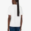Camiseta de jersey de algodón orgánico estampada
