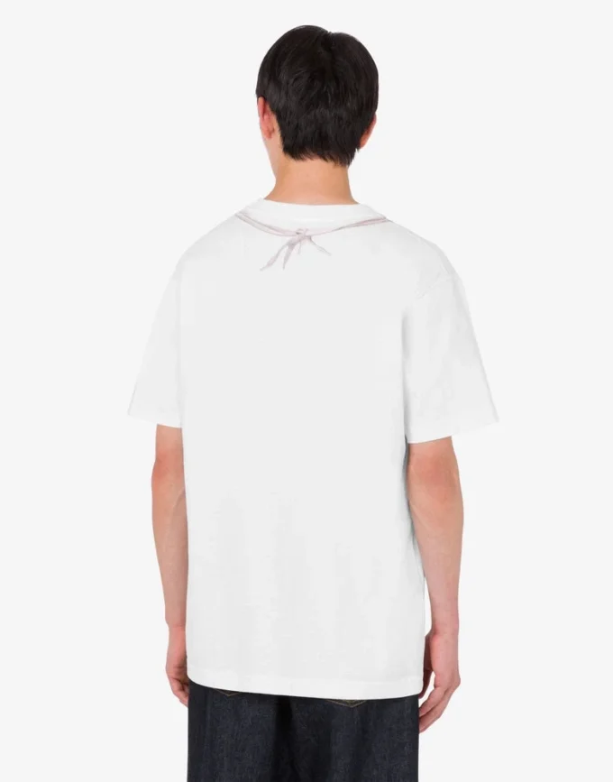 Camiseta de jersey de algodón orgánico estampada