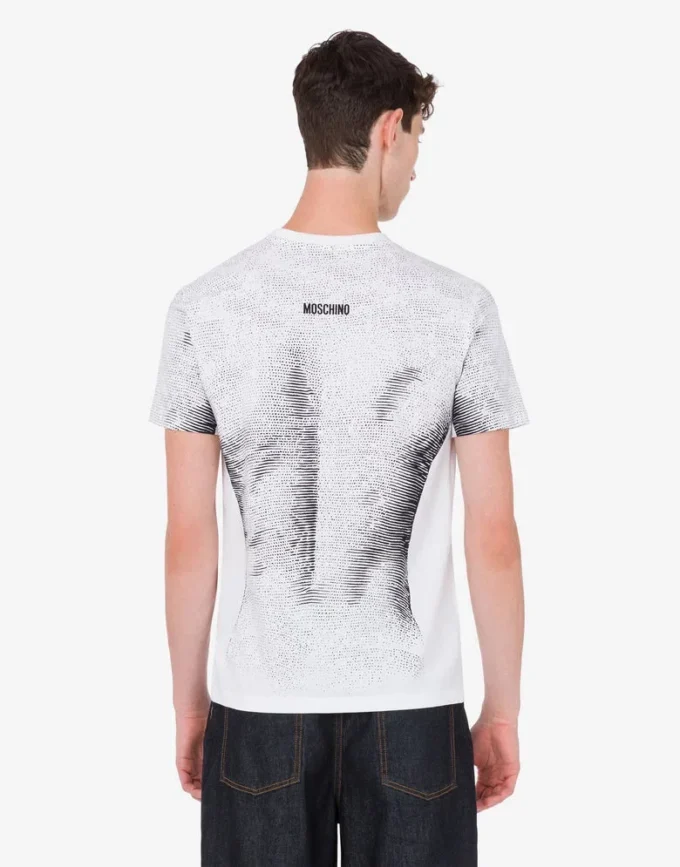 Camiseta de jersey de algodón orgánico estampada