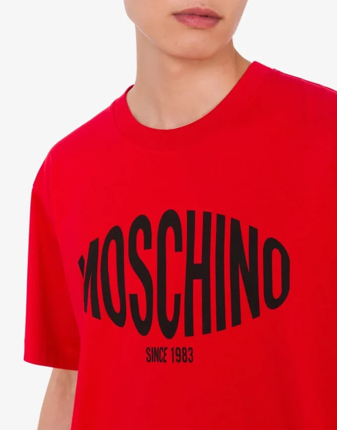 Camiseta de jersey de algodón orgánico estampada