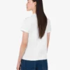 Camiseta de jersey de algodón orgánico estampada