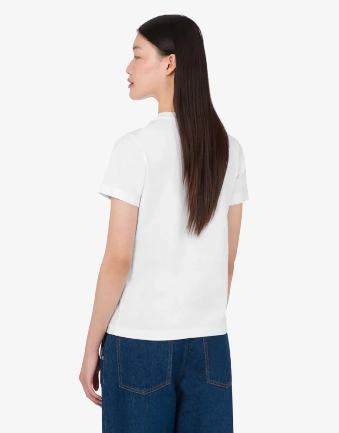 Camiseta de jersey de algodón orgánico estampada