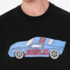 Camiseta de jersey de algodón orgánico estampada