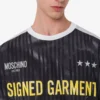 Camiseta de jersey de algodón orgánico estampada