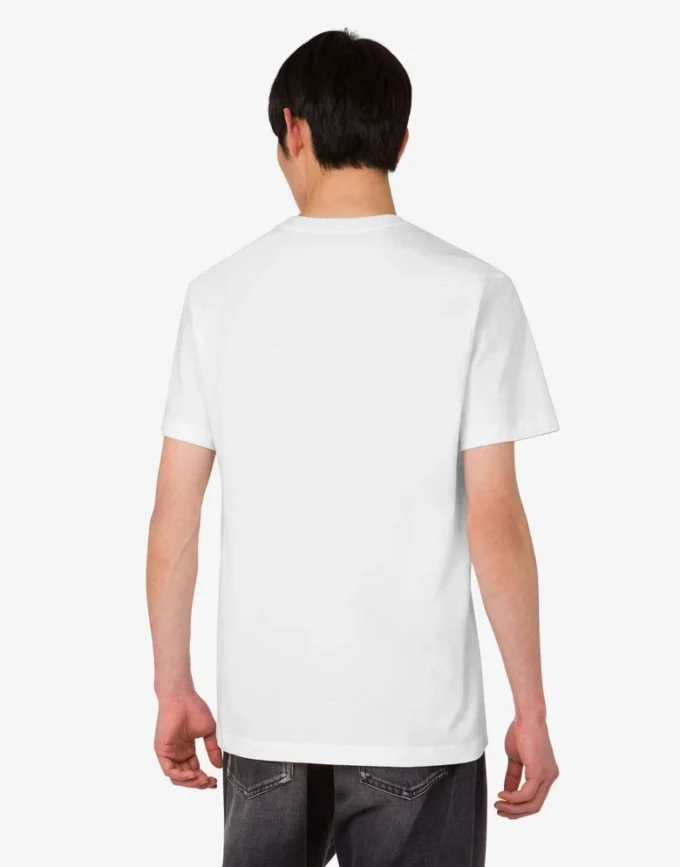 Camiseta de jersey de algodón orgánico estampada