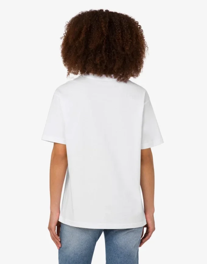 Camiseta de jersey de algodón orgánico estampada
