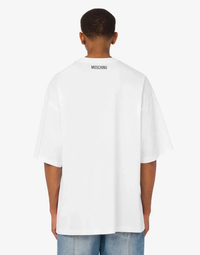 Camiseta de jersey de algodón orgánico estampada