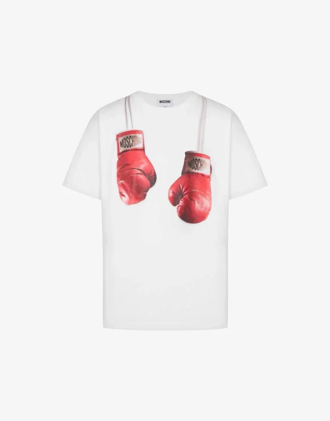 Camiseta de jersey de algodón orgánico estampada