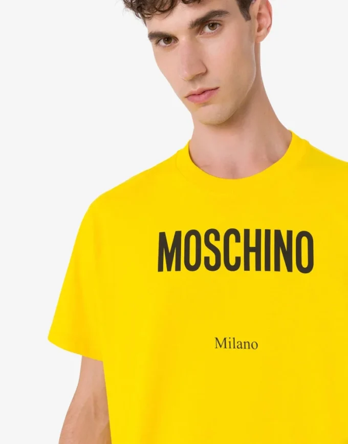 Camiseta de jersey de algodón orgánico estampada