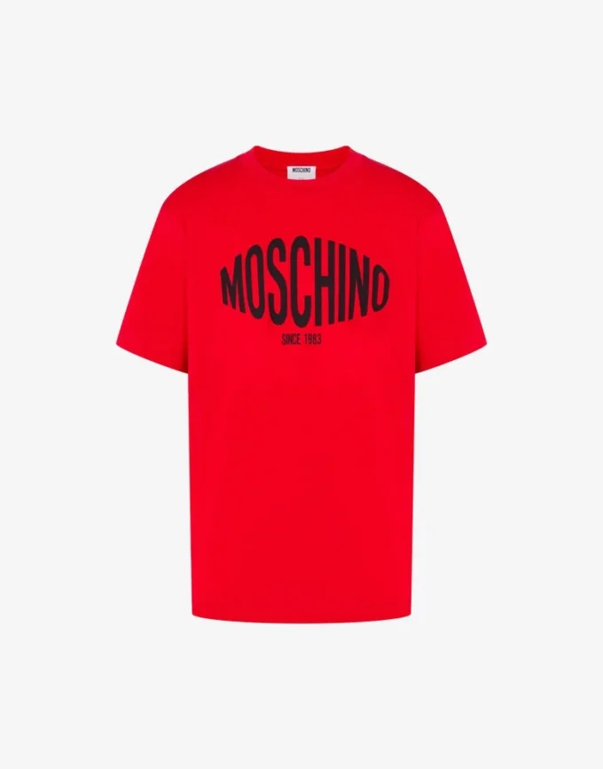 Camiseta de jersey de algodón orgánico estampada