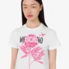 Camiseta de jersey de algodón orgánico estampada