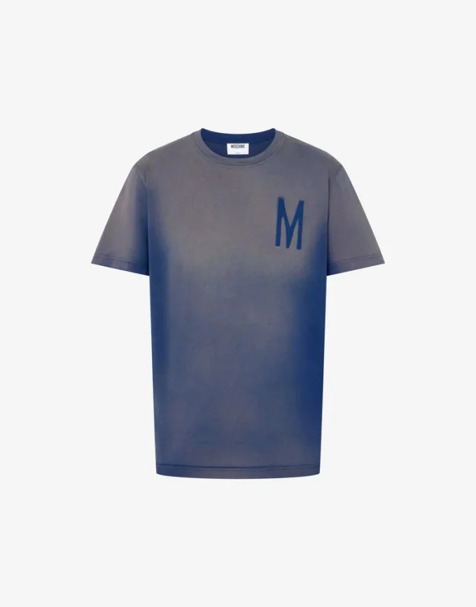 Camiseta de jersey de algodón orgánico estampada