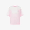 Camiseta de jersey de algodón orgánico estampada