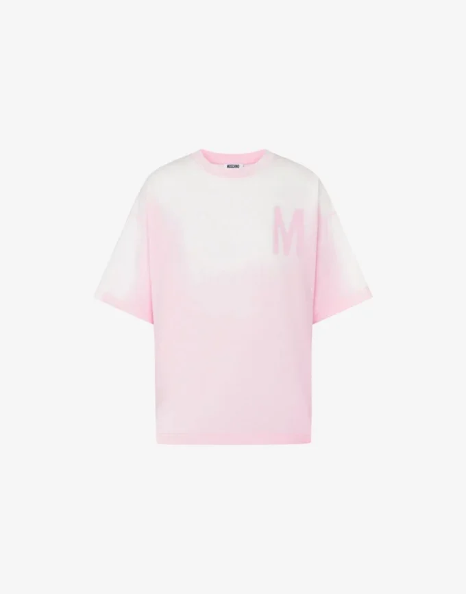 Camiseta de jersey de algodón orgánico estampada