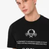 Camiseta de jersey de algodón orgánico estampada