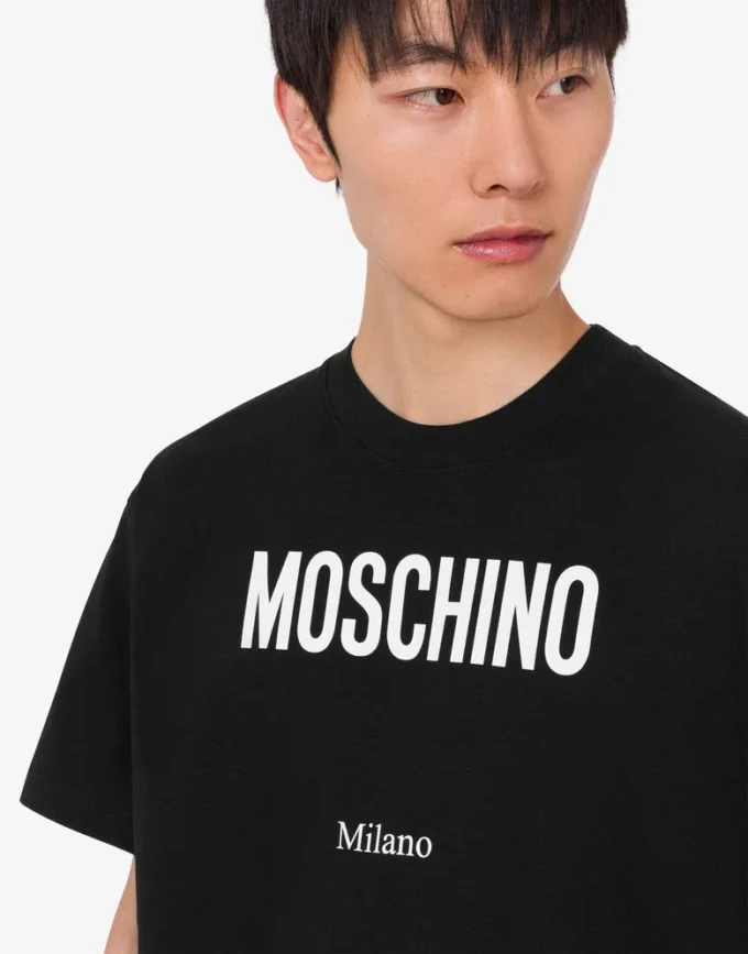 Camiseta de jersey de algodón orgánico estampada
