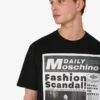 Camiseta de jersey de algodón orgánico estampada