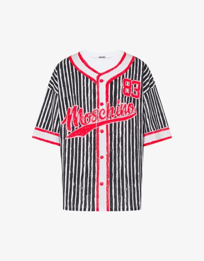 Camiseta de jersey de algodón orgánico estampada