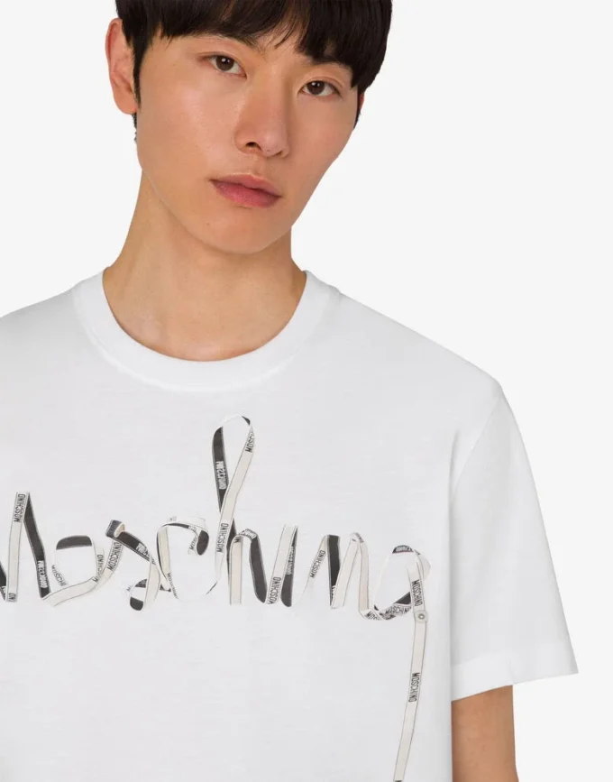 Camiseta de jersey de algodón orgánico estampada
