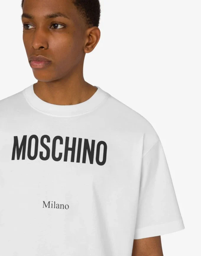 Camiseta de jersey de algodón orgánico estampada