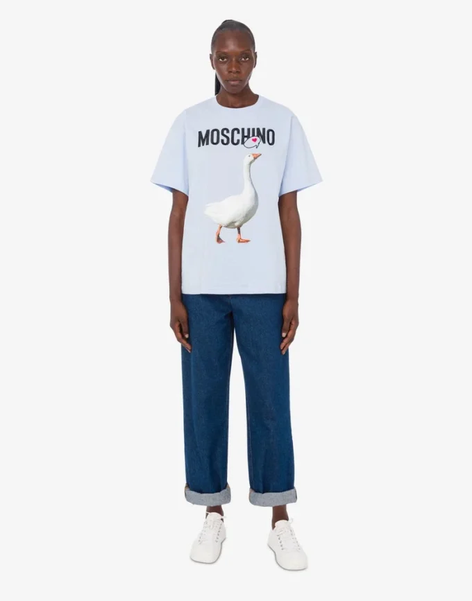 Camiseta de jersey de algodón orgánico Goose