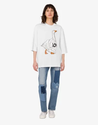 Camiseta de jersey de algodón orgánico Goose