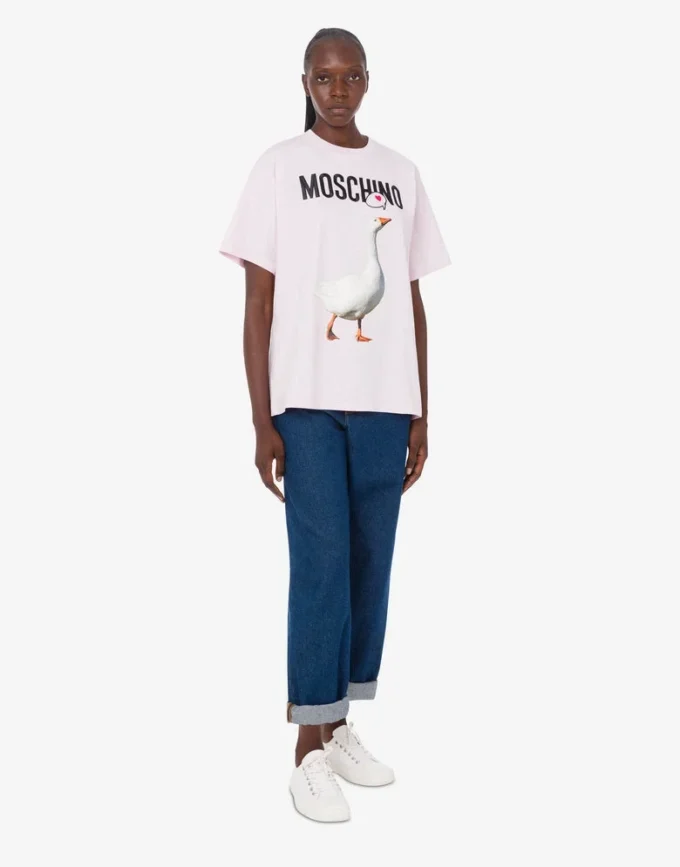 Camiseta de jersey de algodón orgánico Goose