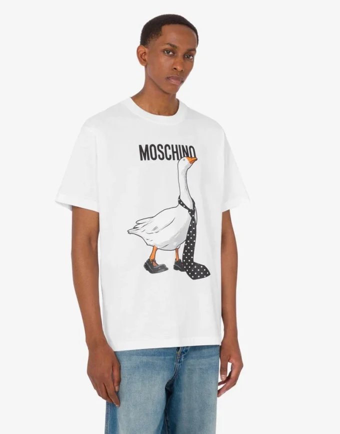 Camiseta de jersey de algodón orgánico Goose