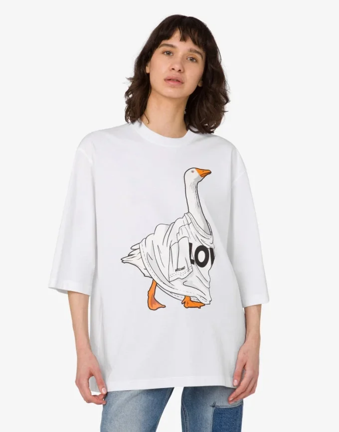 Camiseta de jersey de algodón orgánico Goose