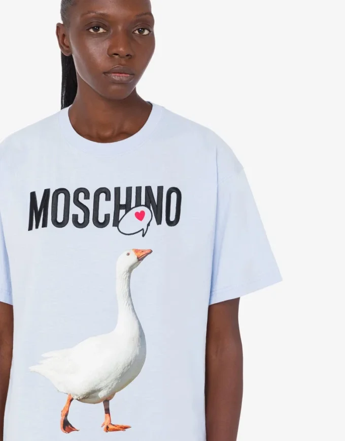 Camiseta de jersey de algodón orgánico Goose
