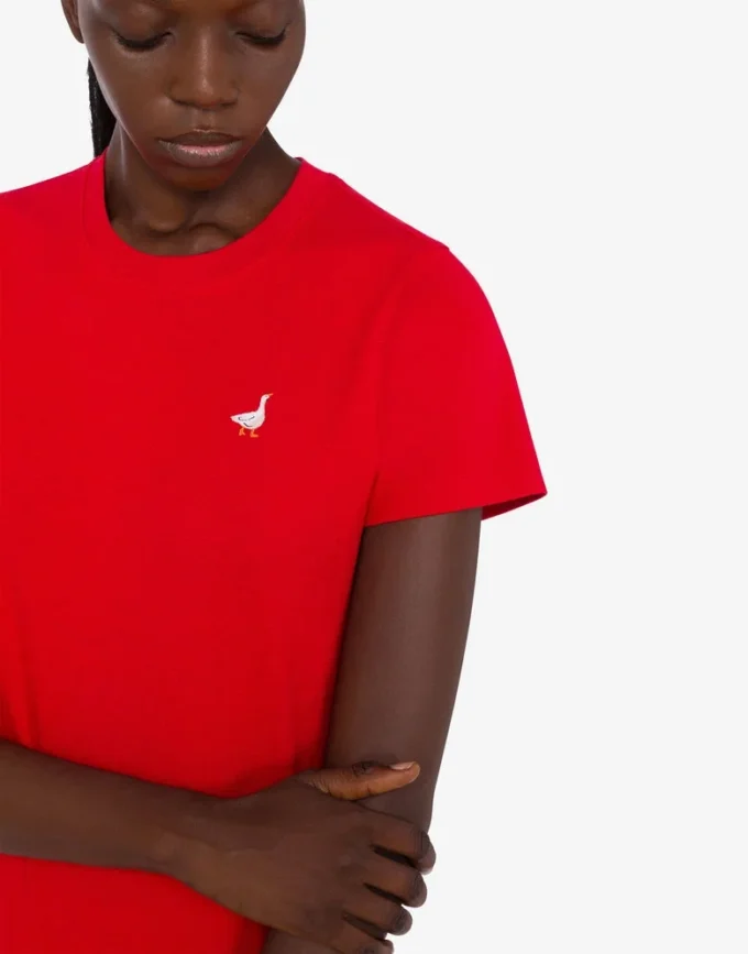 Camiseta de jersey de algodón orgánico Goose