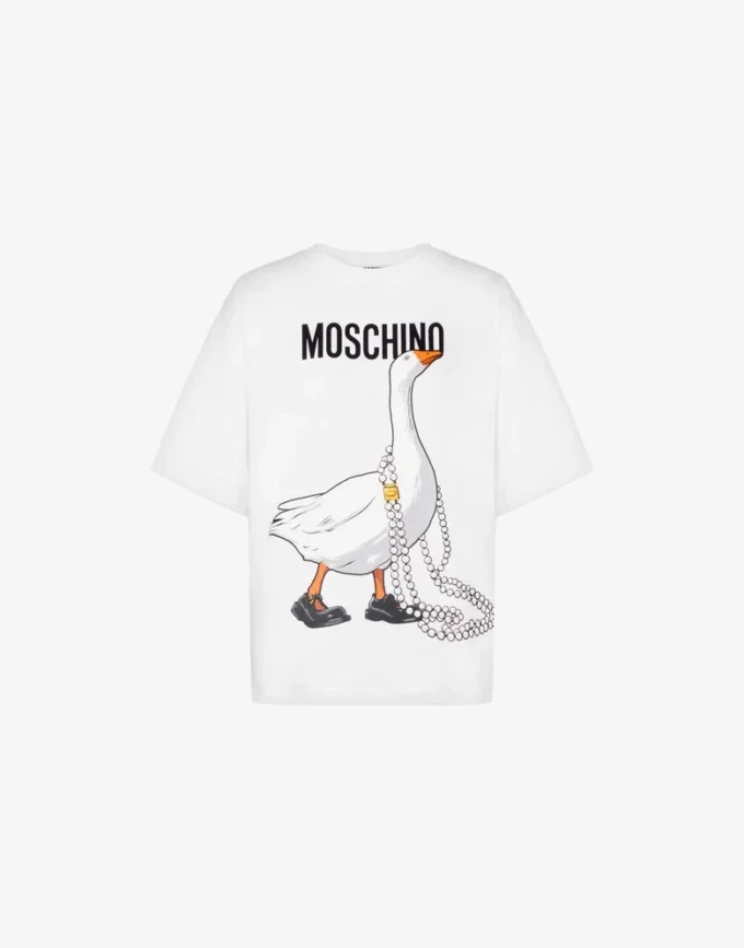 Camiseta de jersey de algodón orgánico Goose Camiseta de jersey de algodón orgánico Goose