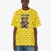 Camiseta de jersey de algodón orgánico Moschino Teddy Bear Camiseta de jersey de algodón orgánico Moschino Teddy Bear