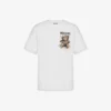 Camiseta de jersey de algodón orgánico Moschino Teddy Bear