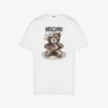 Camiseta de jersey de algodón orgánico Moschino Teddy Bear