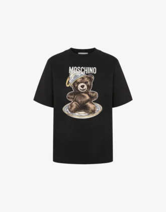 Camiseta de jersey de algodón orgánico Moschino Teddy Bear
