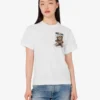 Camiseta de jersey de algodón orgánico Moschino Teddy Bear