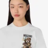 Camiseta de jersey de algodón orgánico Moschino Teddy Bear