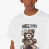 Camiseta de jersey de algodón orgánico Moschino Teddy Bear