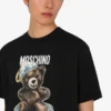 Camiseta de jersey de algodón orgánico Moschino Teddy Bear