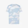 Camiseta de jersey de algodón orgánico Nubes de archivo Camiseta de jersey de algodón orgánico Nubes de archivo