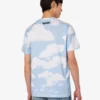 Camiseta de jersey de algodón orgánico Nubes de archivo Camiseta de jersey de algodón orgánico Nubes de archivo