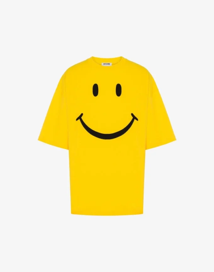 Camiseta de jersey de algodón orgánico Smiley® Camiseta de jersey de algodón orgánico Smiley®