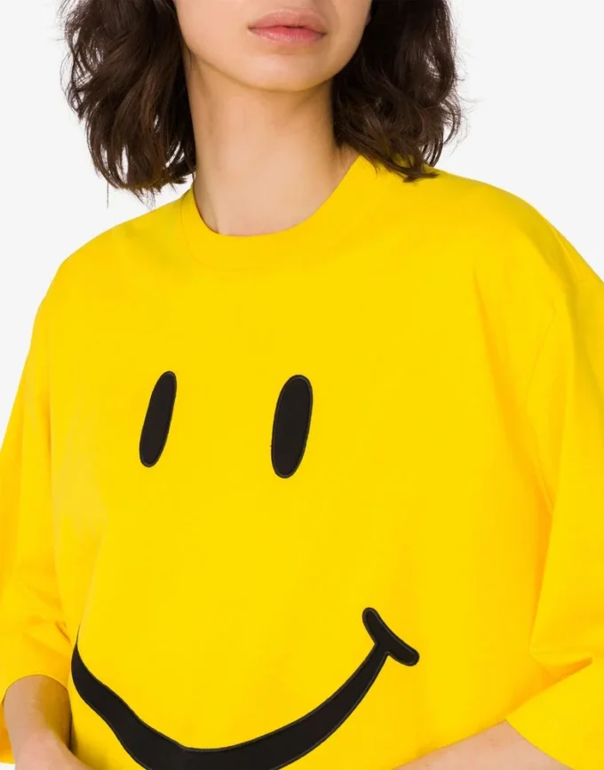 Camiseta de jersey de algodón orgánico Smiley® Camiseta de jersey de algodón orgánico Smiley®