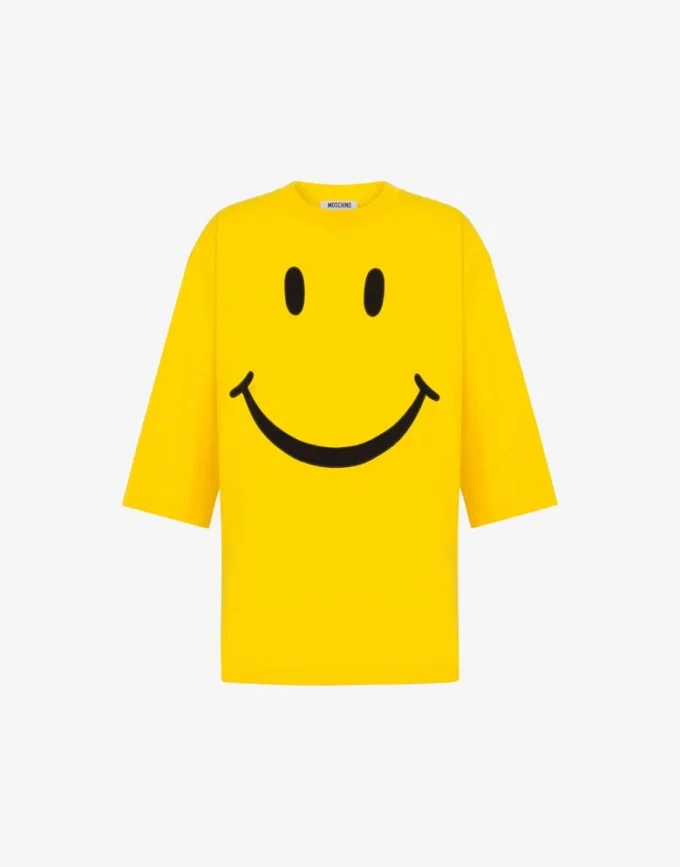 Camiseta de jersey de algodón orgánico Smiley® Camiseta de jersey de algodón orgánico Smiley®