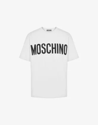 Camiseta de jersey elástico con logotipo