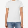 Camiseta de jersey orgánico Bordado de ganso