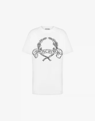 Camiseta de jersey orgánico con logotipo Laurel Crown