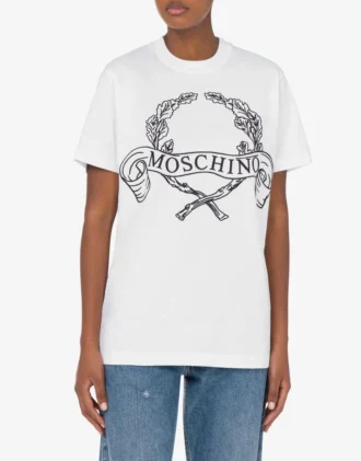 Camiseta de jersey orgánico con logotipo Laurel Crown